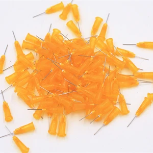 100 шт. 25 г прецизионные Пассивированные S.S. Дозировочный наконечник с концентратором PP Safetylok, иглы длиной 0,5 дюйма для дозатора клея Прямая поставка