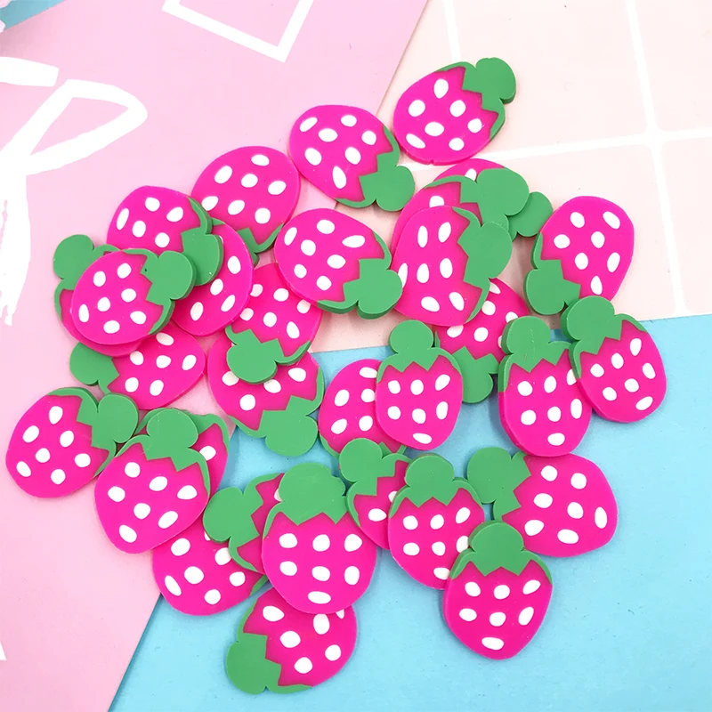 50 шт./лот большие фруктовые ломтики набор пластилина слайм товары полимерная