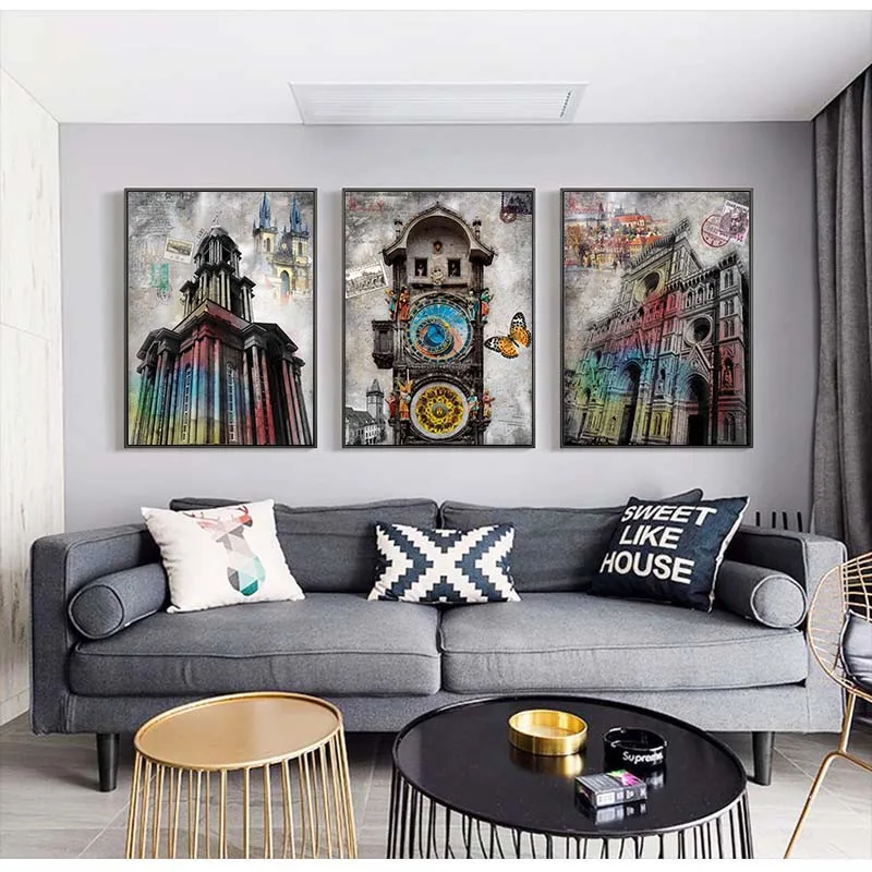 Современные европейские лондонские настенные художественные Ландшафтные