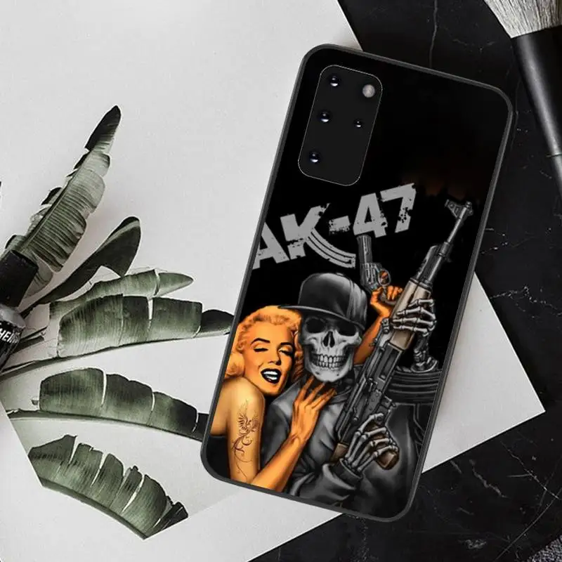 Роскошный чехол для телефона PENGHUWAN AK47 Gun DIY Samsung S20 plus Ultra S6 S7 edge S8 S9 S10 5G | Мобильные