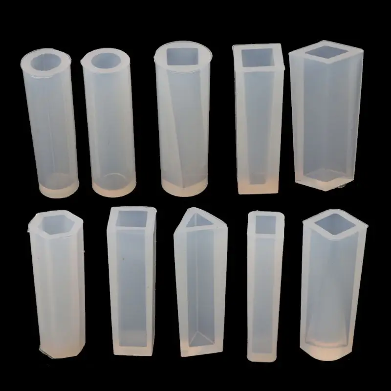 

10 Shapes DIY Liquid Resin Silicone Molds for Making Jewelry Necklace Pendant P9YF
