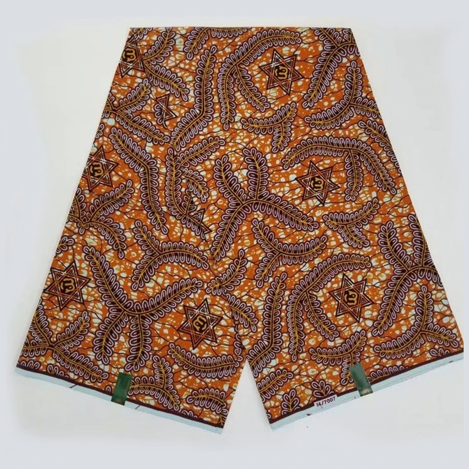 

6 Yards African Mitex Wax Print Ankara Fabrics Kitenge/Pagnes/Tissues Africain/ Lapa/Chitenge Y-724