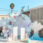 Шары воздушные латексные русалка, 105 шт., воздушные шары-гирлянды, арочный комплект
