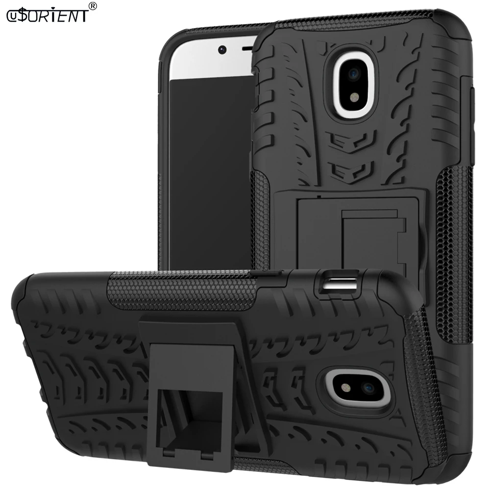 Бампер чехол для Samsung Галактики J5 Pro 2017 противоударный с подставкой и прочный