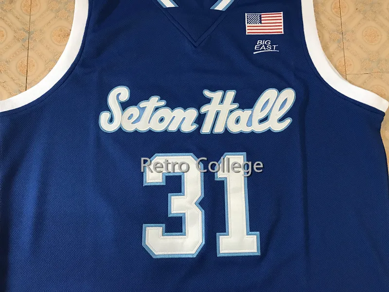 

31 Angel Delgado Seton Hall Basketball Jersey Men's Embroidery Stitched Custom Any Number Name jerseys
