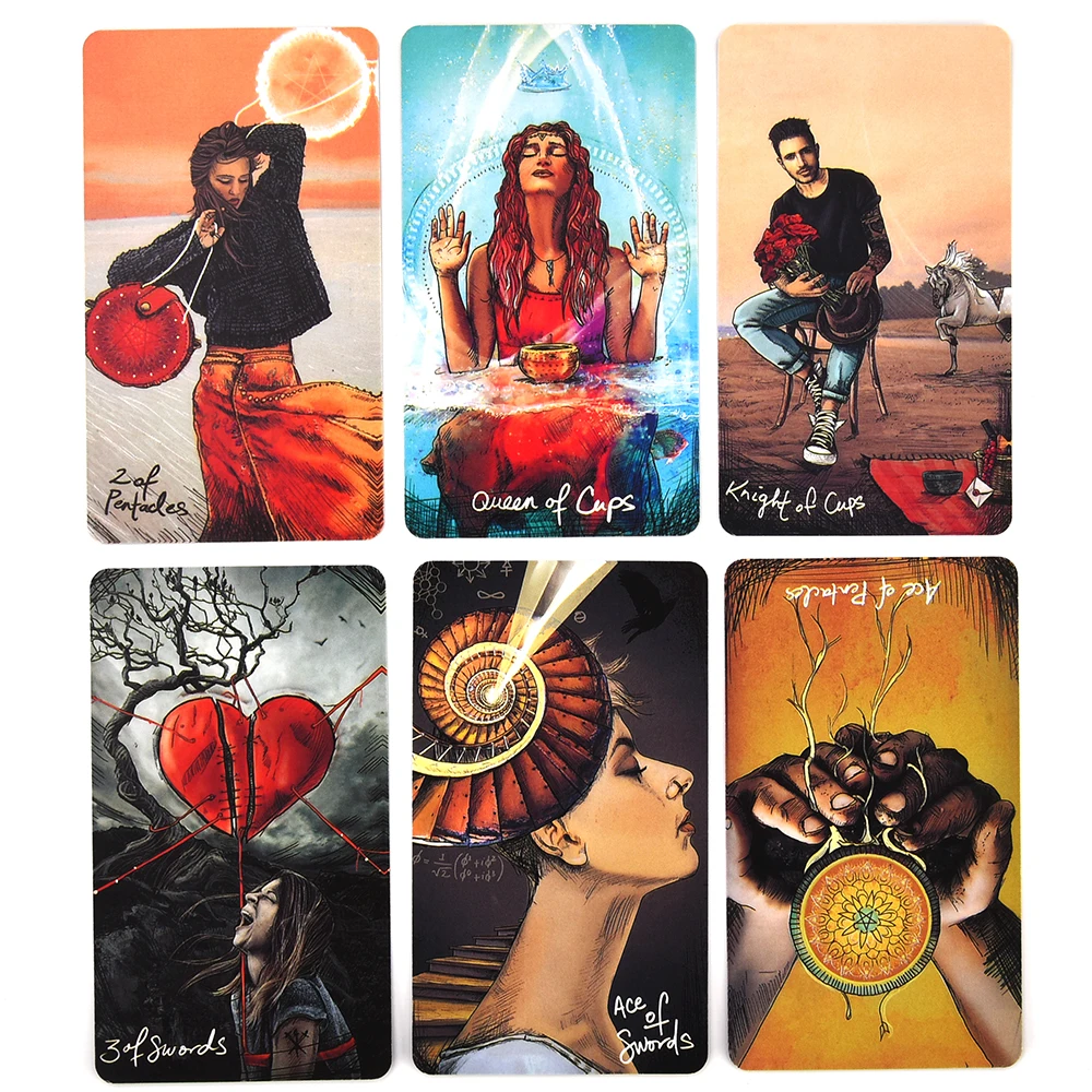 Светильник Seer's Tarot A 78 карт доска для электронных гидов чтение любовь луна рядом