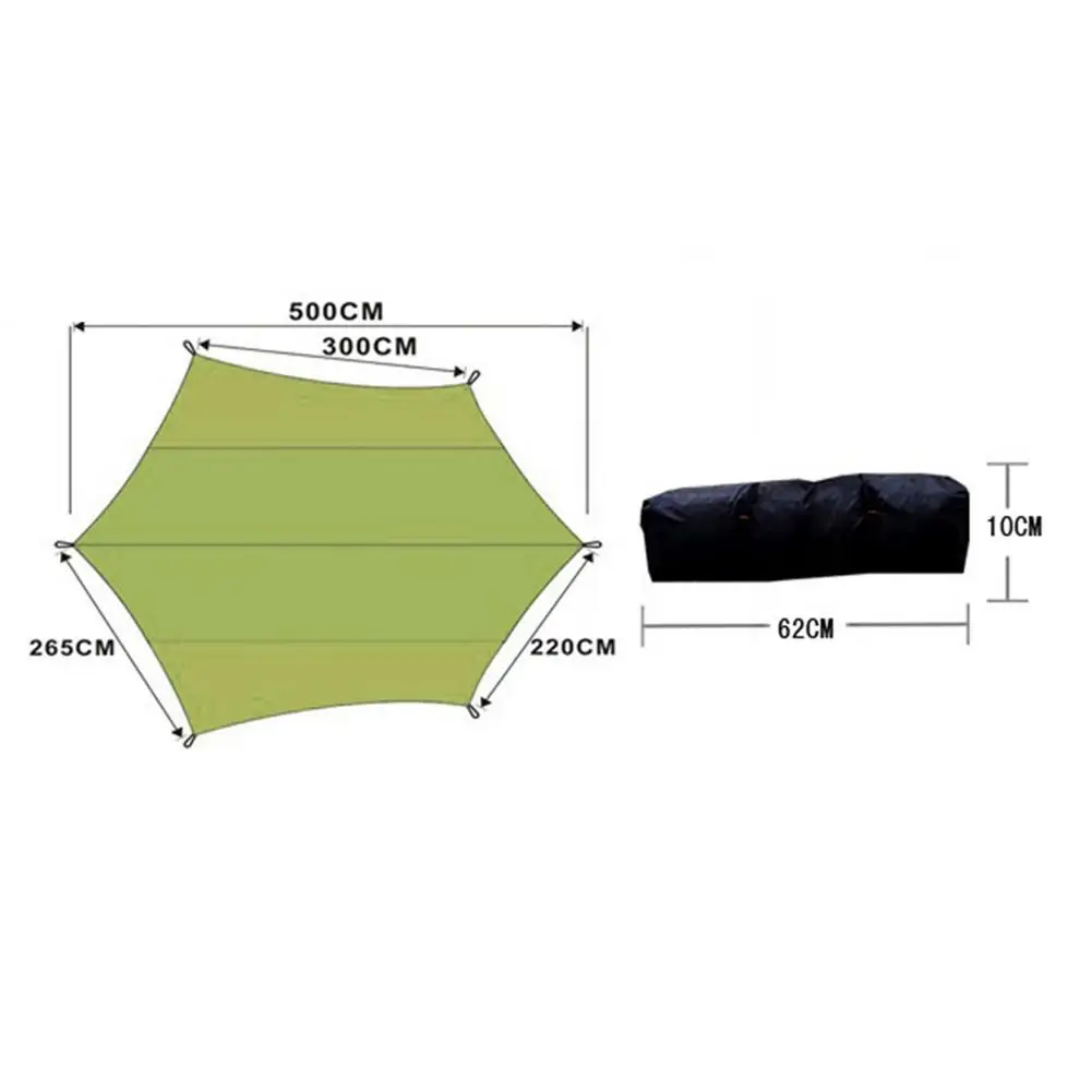 

Awning Sun Shelter Beach Outdoor Camping Garden Sun Awning Canopy Sunshade Hammock Rain Fly Tarp Waterproof Tent Shade