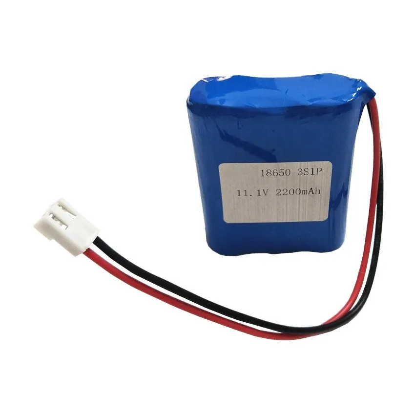 11,1 В 2200 мАч 3S1P 18650 аккумулятор с защитной платой и разъемом для зарядки литий-ионных аккумуляторов для гольф-кара.