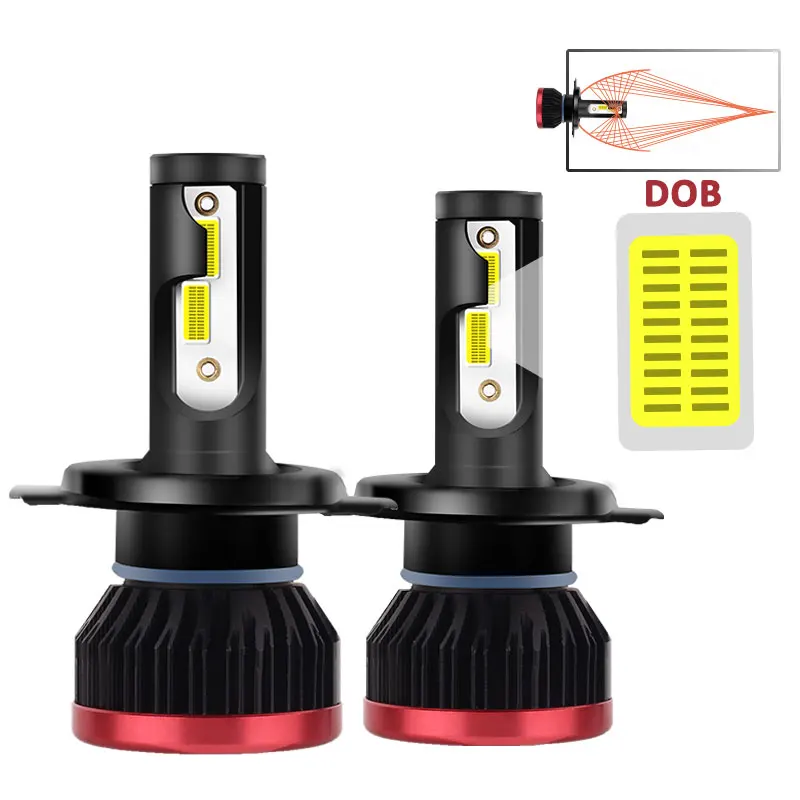 2 шт. автомобисветодиодный светодиодные лампы для фар 100 лм 6500 К H4 H7 H11 9005