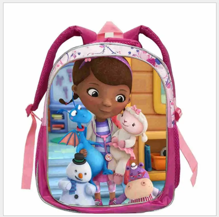 Новый мультфильм дети школьные сумки для девочек Doc McStuffins школьный рюкзак каваи