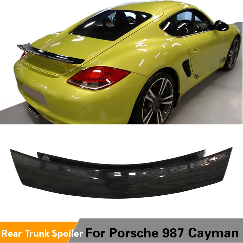 

Спойлер на задний багажник для Porsche 987 Cayman 2005-2012, спойлер на задний багажник из углеродного волокна
