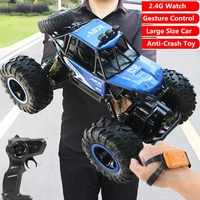 30cm 4wd 2 4g gesture sensor rc car high speed racing off road vehicle double motors drive bigfoot car watch remote control toy