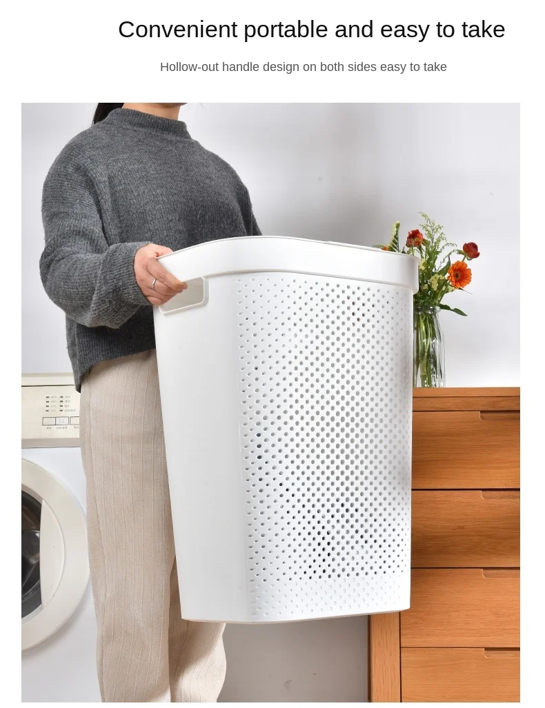 

zq Laundry Basket Dirty Clothes Basket Household Laundry Basket Dormitory Clothes Dirty Clothes Storage Basket