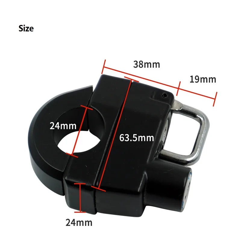 

Motorcycle Modified Parts Motorcycle Dirt Bike Helmet Lock Motorcycle Set Lock Electric Bikecycle Door Oil Cover Front Lock 25MM