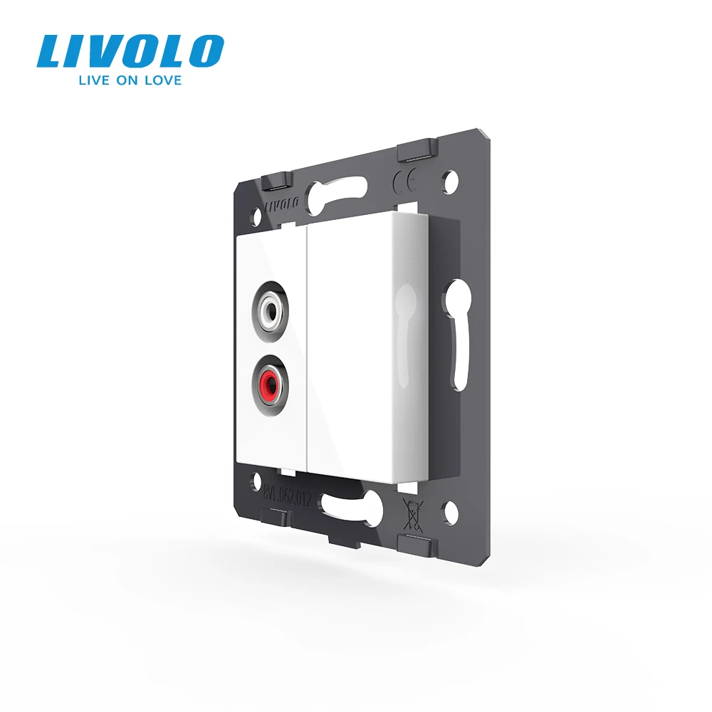 Настенная аудиорозетка Livolo основание аудиорозетки|key start|material toyotakey magnetic |
