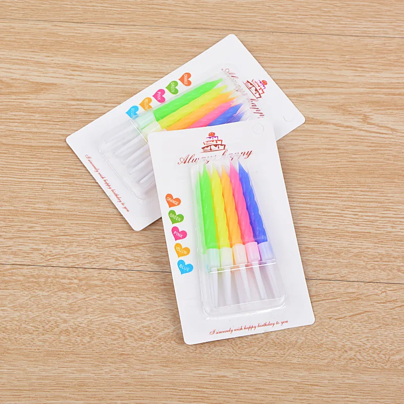 

Box Gold Thread Birthday Candle Color Smokeless Cake Decoration Candle Baking Environmental Protection Paraffin Color Plug-In