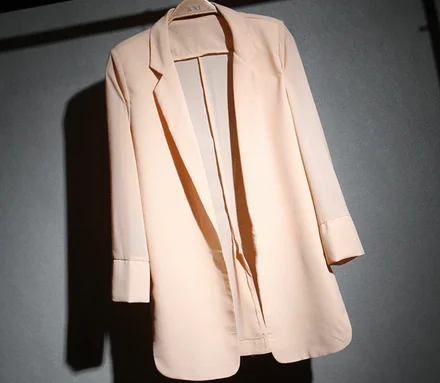 Деловой костюм верхняя одежда женские пальто летние однотонные блейзеры тонкое