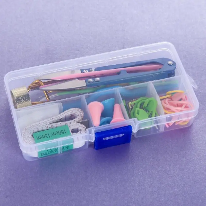 1 Набор крючков для вязания стежка плетение булавки ножницы рукоделия аксессуары