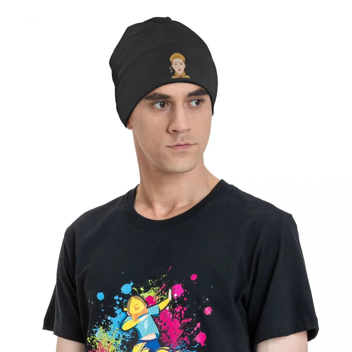 Шапка Jojo Homme вязаная шапка для улицы шапочки Rabbit облегающие шапки мужчин и женщин
