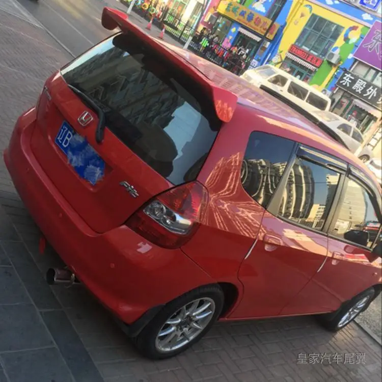 Для Подходит для Honda Jazz Хэтчбек 2004-2007 спойлер из АБС-материала праймер заднего