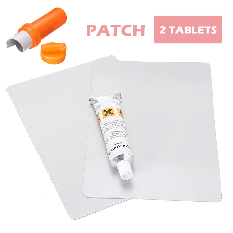

NEW Inflatable Boat 2Pcs Gray PVC 20*13cm Gray Patches Glue Waterproof For Inflatable Boat Raft Repair Material