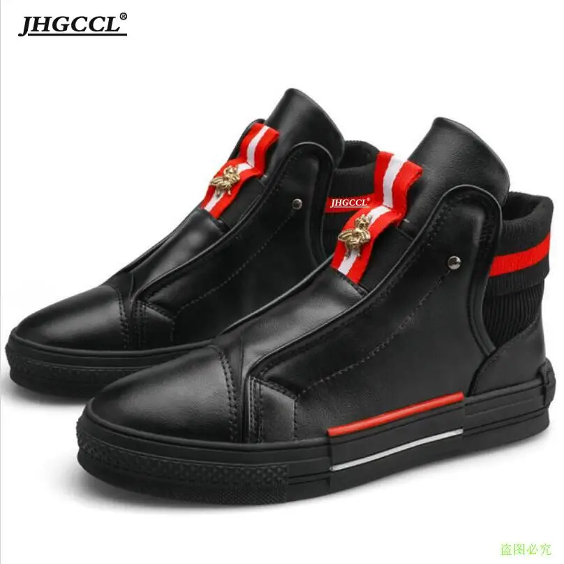 Новинка мужская повседневная обувь дизайнерская Европейская с высоким верхом и