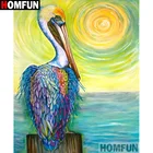 Алмазная живопись HOMFUN Птица, алмазная вышивка сделай сам с полными квадратнымикруглыми стразами, 5D, домашний декор, подарок, A26960