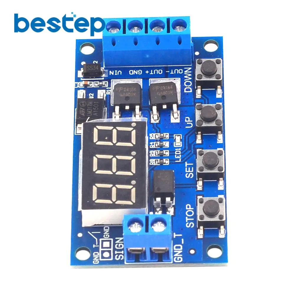 LED реле задержки времени DC 12 В 24 В|Интегральные схемы| |