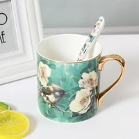 british european ceramic mug simple household drinking cup creative cup universal bone china coffee cup practical tea cup