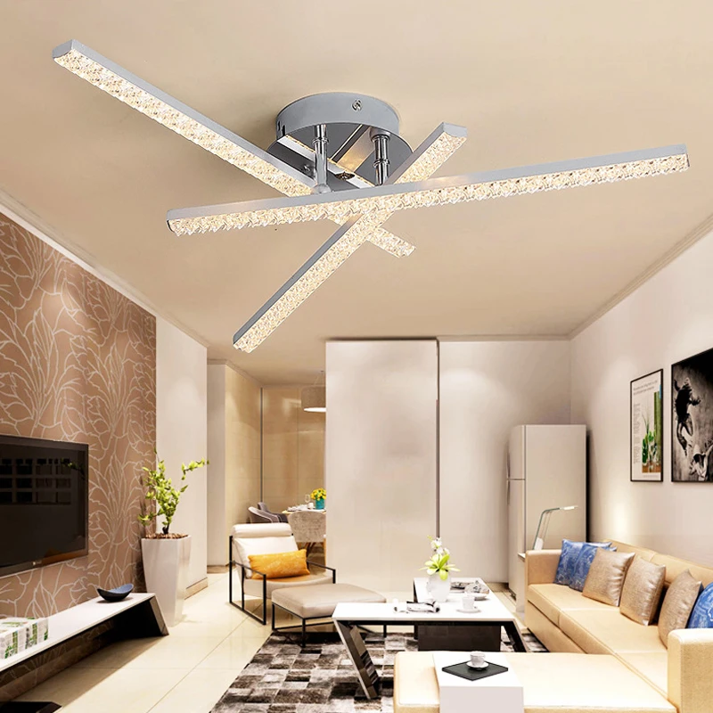 AC85-265V Светодиодный потолочный светильник бар роскошная Алмазная форма 2 3 4 s для