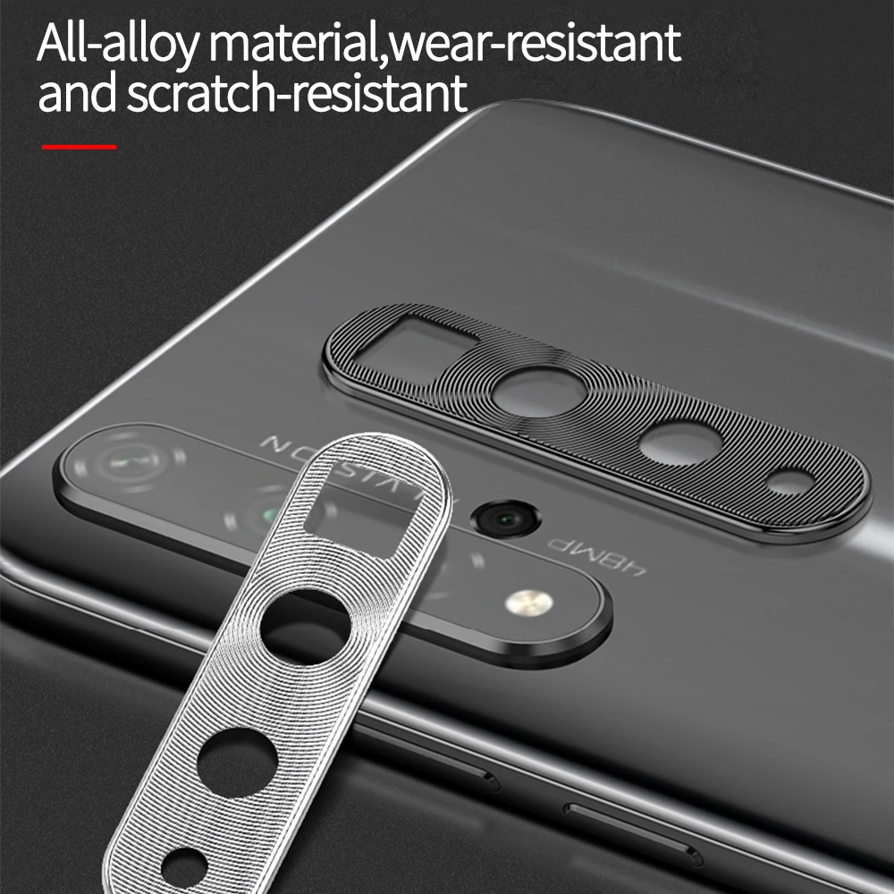 Защитный чехол для объектива камеры с металлическим кольцом Xiaomi Redmi Note 8 объектив