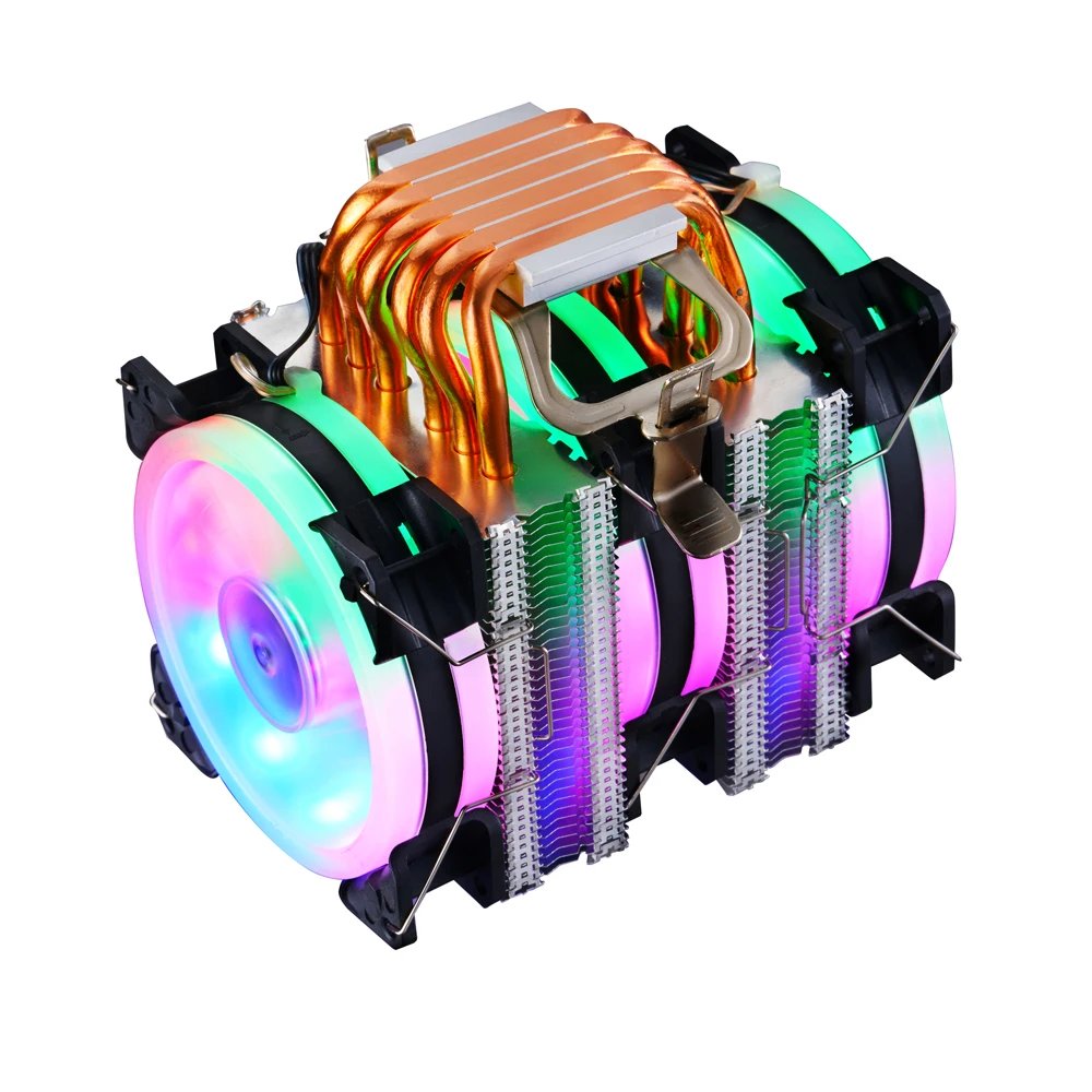 IWONGOU 2011 Кулер для процессора Intel AMD 6 тепловых трубок радиатор куллер Hurricane |