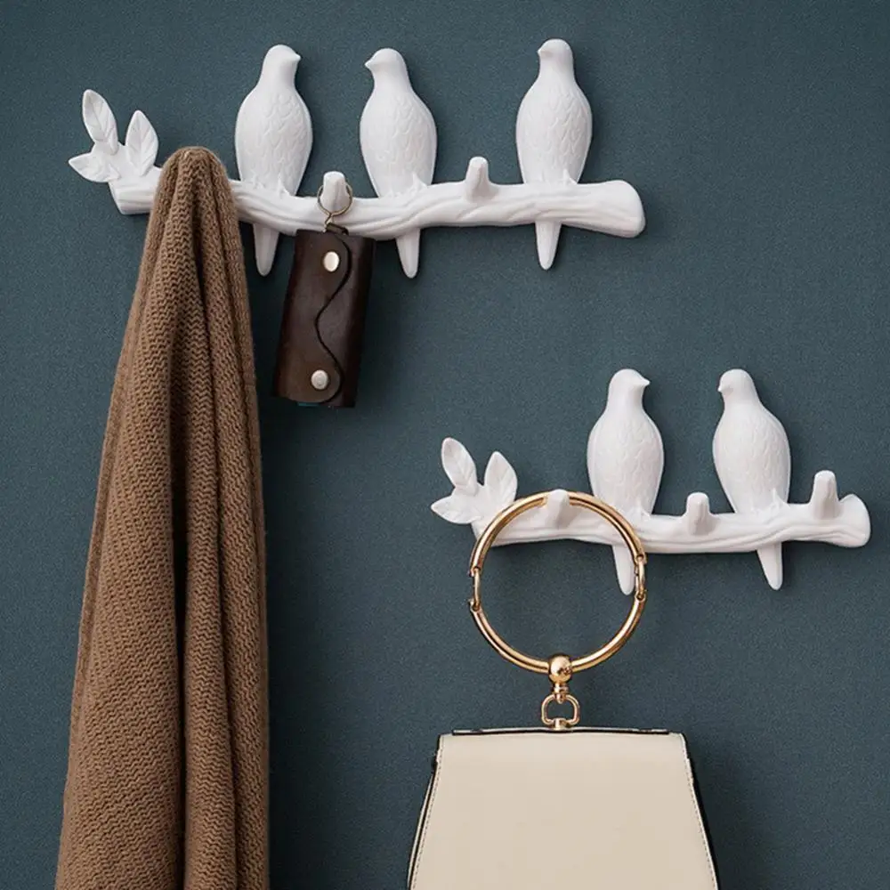 

Hanger Bird Wall Mounted Coat Clothes Towel Hook Hat Handbag Storage Hanger Holder Door Hooks Home Organization Wall Decoration