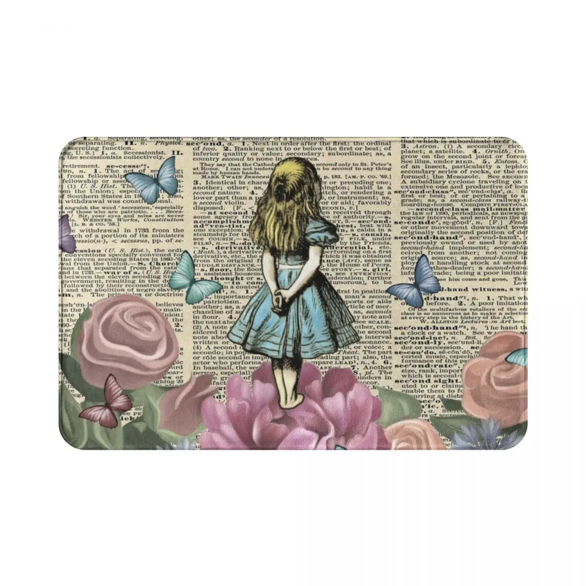 

Полиэстеровый ковер Wonderland для сада, коврик для ног, нескользящий Противоскользящий ковер для передней комнаты, коридора, кухни, спальни, бал...