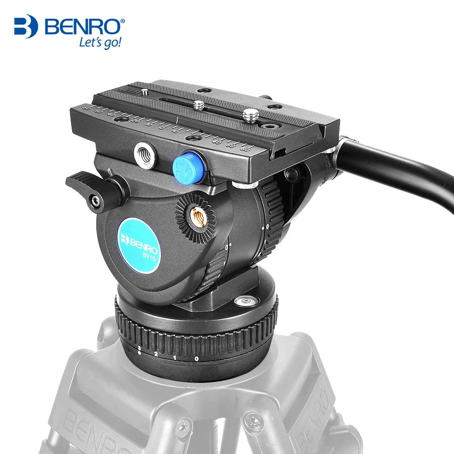 BENRO BV10H гидравлическая жидкая алюминиевая видеоголовка QR13 БЫСТРОРАЗЪЕМНАЯ