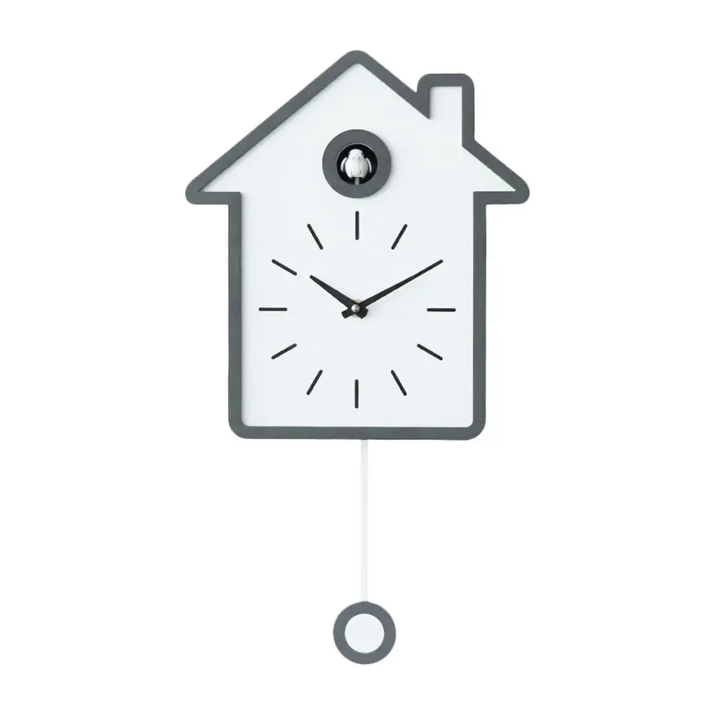 Часы Cuckoo, настенные часы для гостиной, сброс будильника с птицей, часы, современные короткие украшения для дома, будильник на день