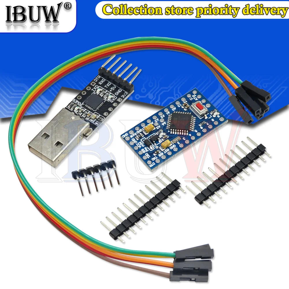1 шт. 6PIN CP2102 USB 2 0 для TTL UART модуля + Pro Mini Модуль Atmega328 5 в 16 м Arduino совместимый с Nano |