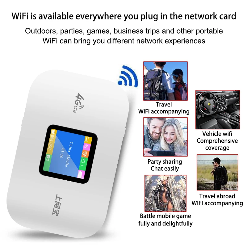 Wi-Fi-модем TIANJIE разблокированный 3G 4G LTE портативный карманный хот-спот