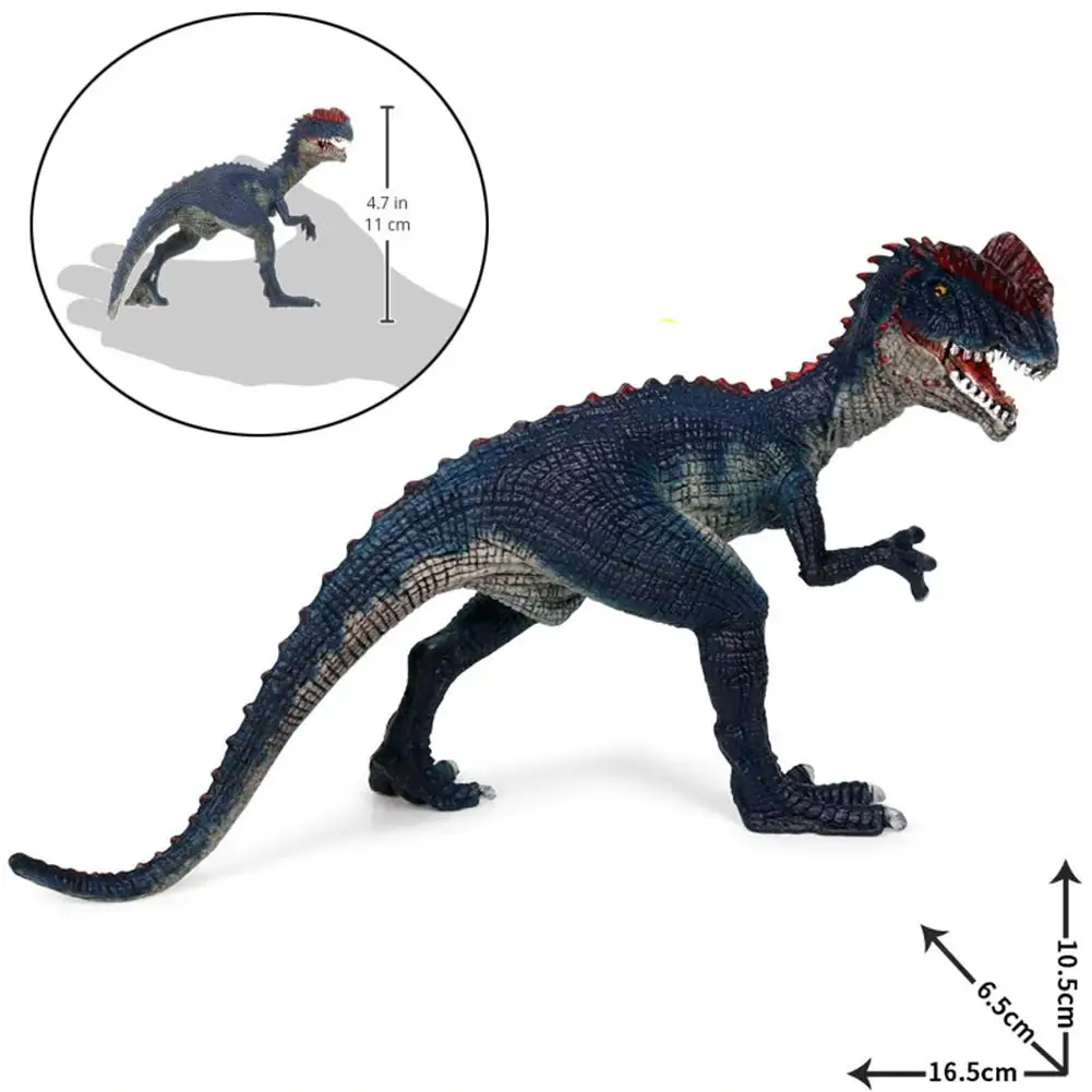 4inch 14567 Jurassic Park Dilophosaurus Dinosaur Toys Model Double Crested Lizard PVC Action Figure Toy For Kids Gift