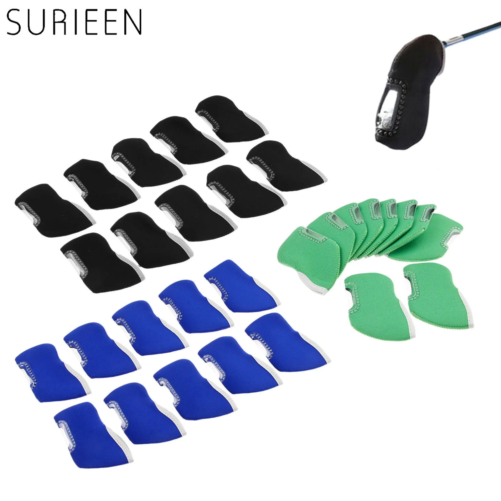 Гольф клуб шлем 10 шт. неопрен Чехлы для клюшек защитные головные уборы набор с