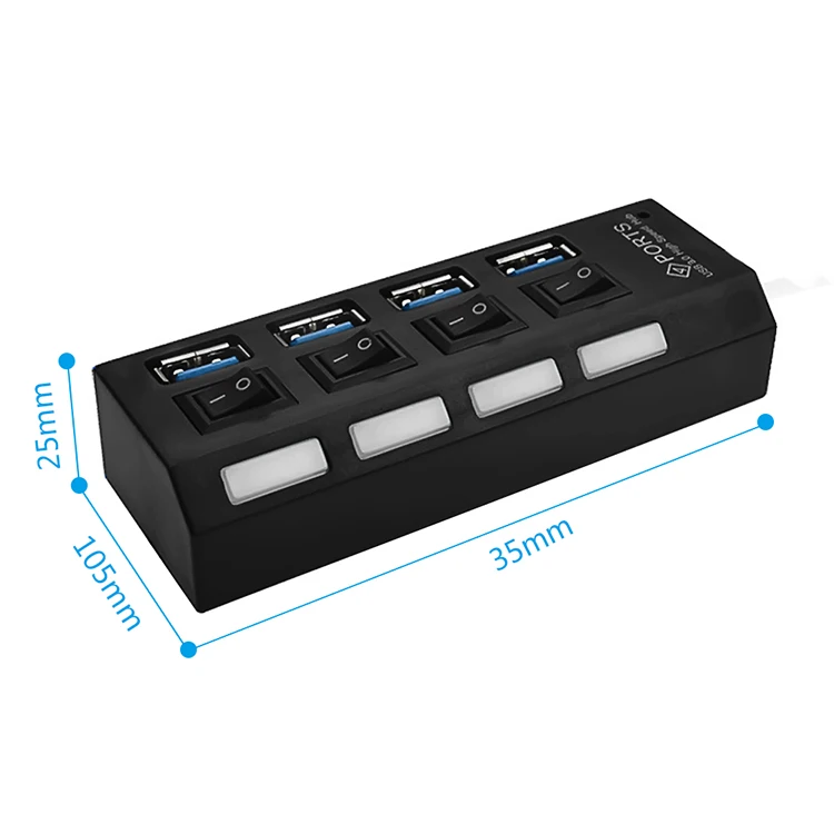 4 порта USB 3,0 разветвитель usb-хаб для настольного ноутбука usb-хаб 3,0 Настольный разветвитель USB3.0 концентратор док-станция Мульти USB ПК Компьютерные аксессуары