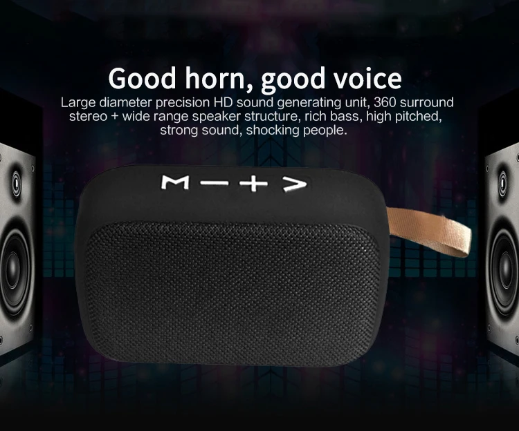 Мини динамик с FM радио Bluetooth4.2 громкий 3D стерео музыка объемный уличный
