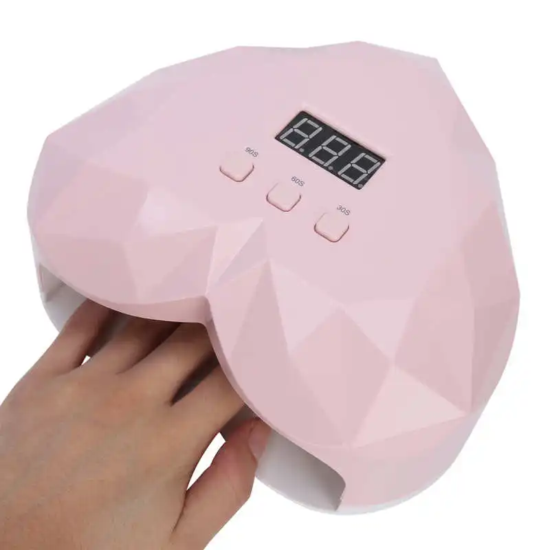 

48W UV Nail Light LED Heart Shape Lamp Nail Gel Polish Dryer Curing 24 Light Chips Lamp Manicure Pedicure Nail Art Salon Tool