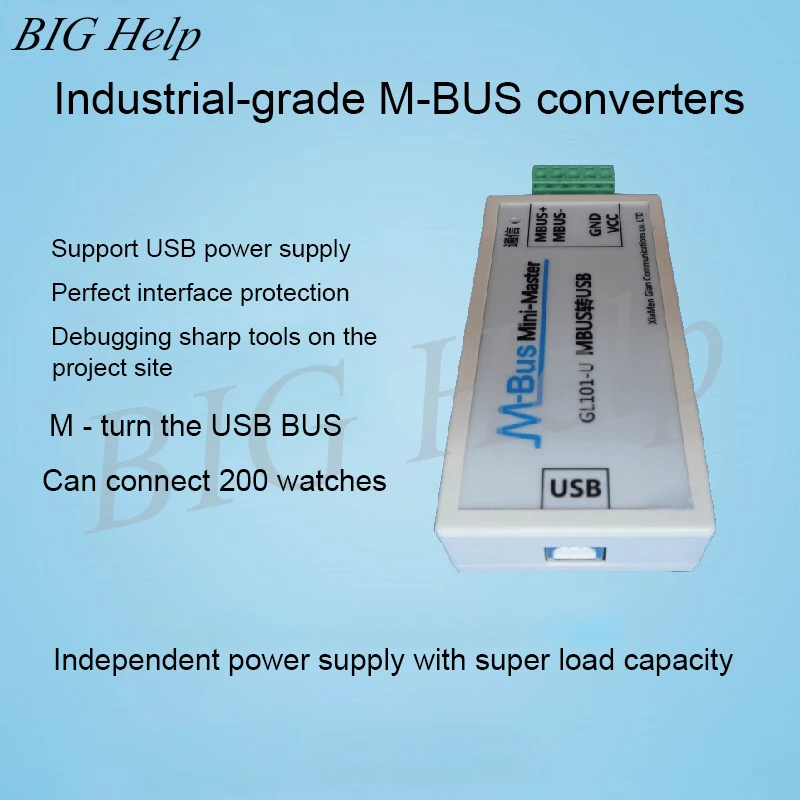 

Конвертер MBUS/M-BUS в USB, USB-источник питания для чтения и связи, можно подключить на 200 метра