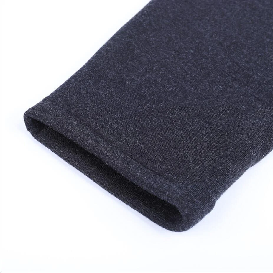 Серые бархатные толстые зимние сохраняющие тепло мужские Леггинсы облегающие