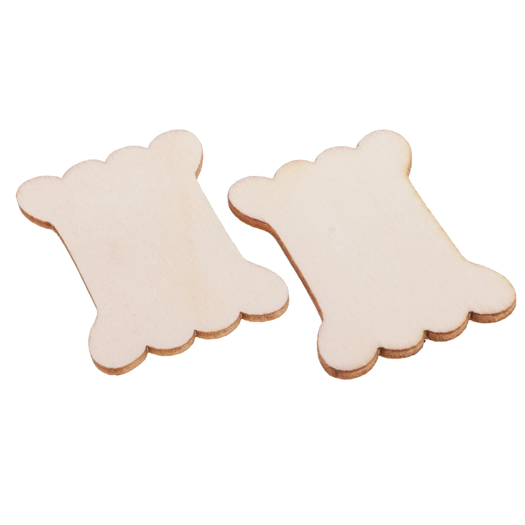 

20pcs Wooden Thread Winder Holder Board Floss Bobbins Stitch Storage Stand