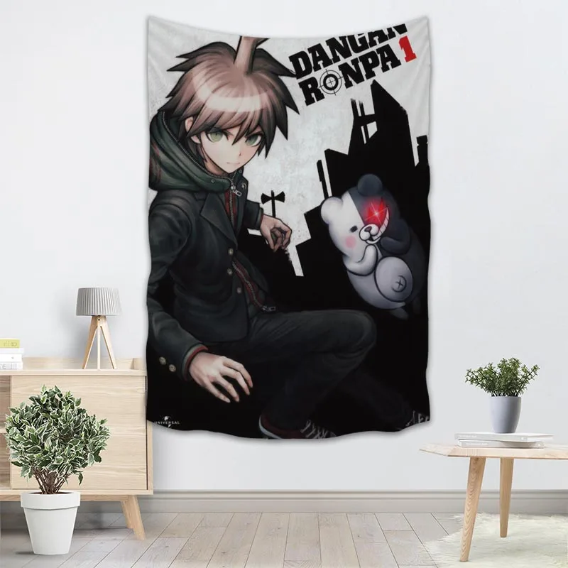 Лучшие настенные подвесные гобелены Danganronpa декоративные домашние пляжное