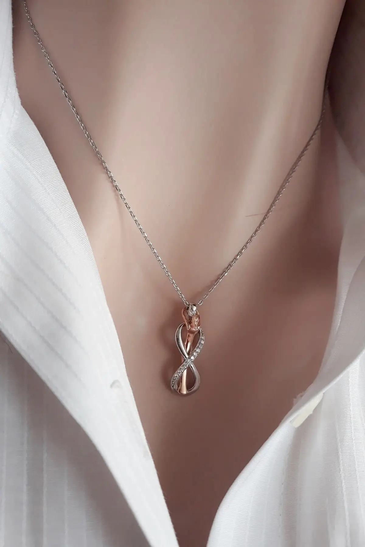 925 sterling Silver Infinite Draw Women Necklace Elegant Design Pleasing Appearance Quality Product Interests Attractive Trend 2021 Fashion Style New jewelry