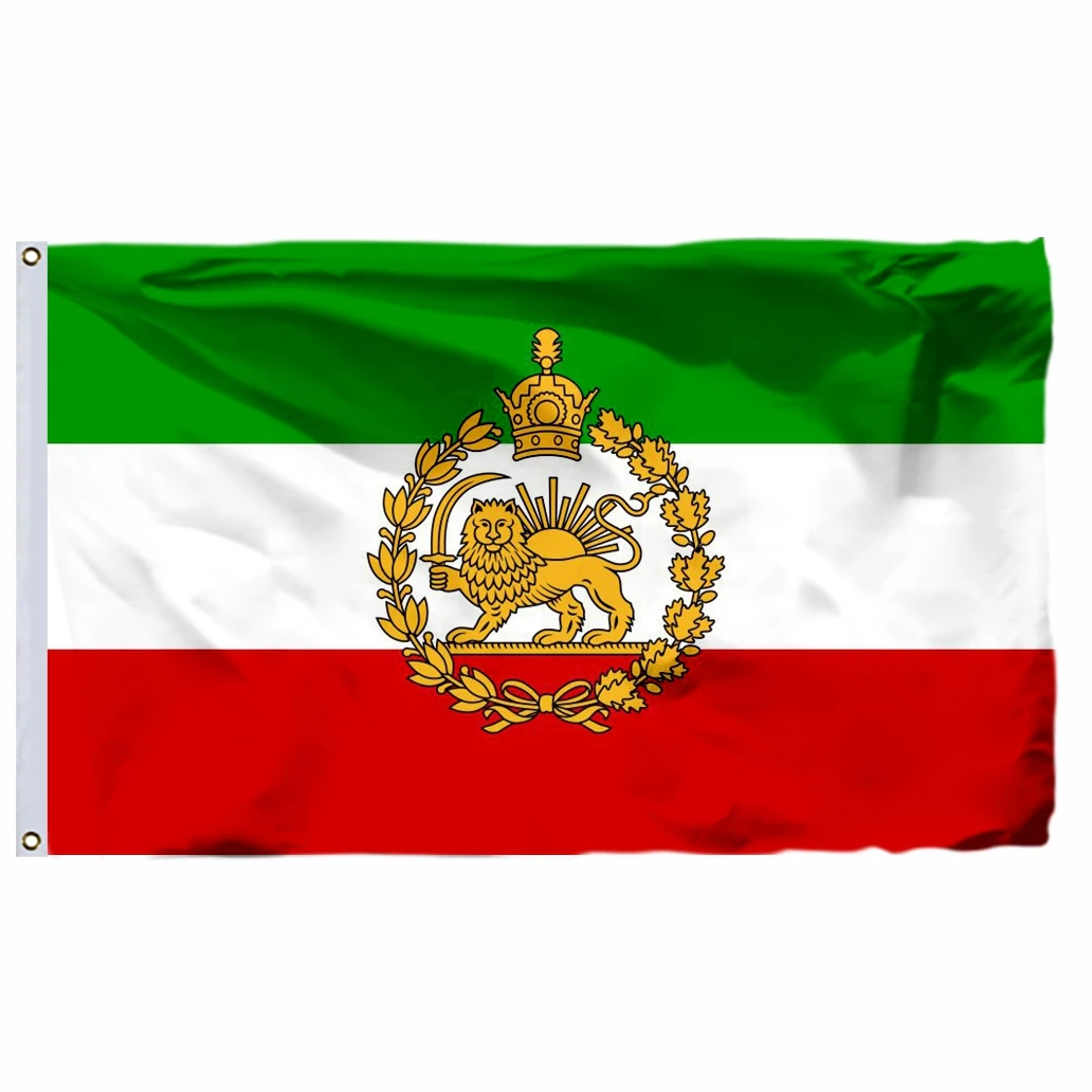 

Iran Naval Flag 1933-1980 90x150cm 3x5ft 100D Polyester Double Stitched High Quality Banner Ensign Free Shipping
