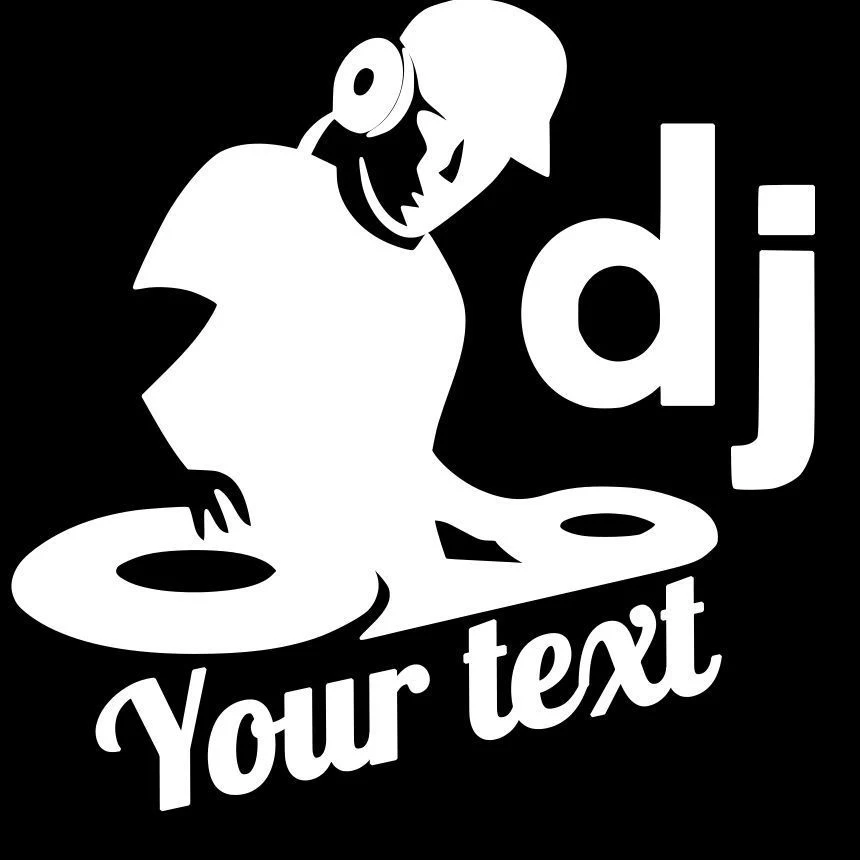 

Car Decoration Personality DJ Music Text Decal Sticker Handsome Sticker Vinyl Car Sticker ,15x14cm